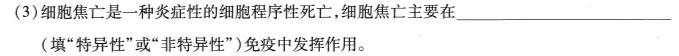 四川省大数据精准教学联盟2024-2025学年高三第一次统一统测生物学部分