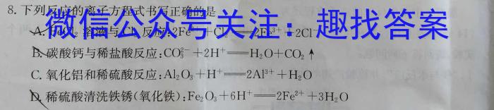 3[淮北一检]淮北市2024届高三第一次质量检测化学试题