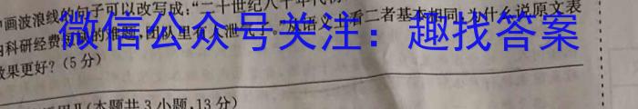 安徽省枞阳县2023-2024学年度高一上学期期末考试语文