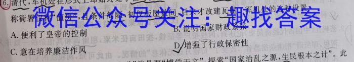 吉林省扶余市睿博实验高级中学2023~2024高二上学期期末考试(242464D)历史