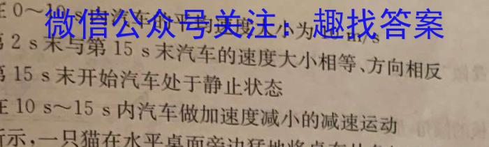 天一大联考 湖南省2024届高三12月联考物理试卷答案