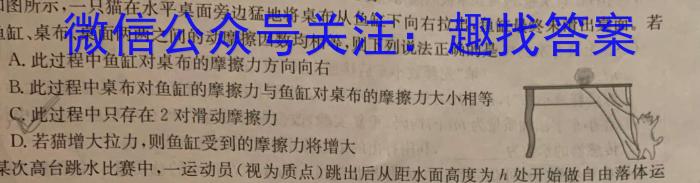 名校之约-2024河南省中招考试仿真冲刺试卷(A)物理试卷答案