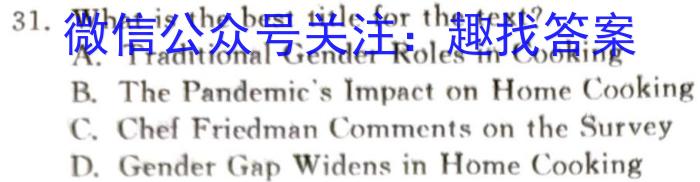 鼎成原创模考 2024年河南省普通高中招生考试命题信息卷(三)3英语试卷答案