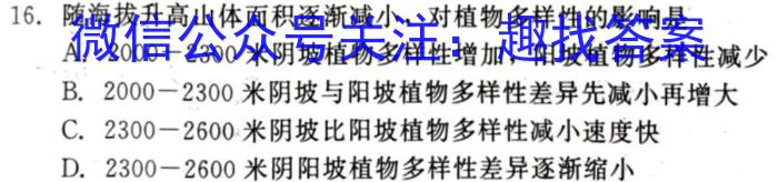 河北省沧衡学校联盟高二年级2023-2024学年下学期期中考试(24-447B)地理试卷答案