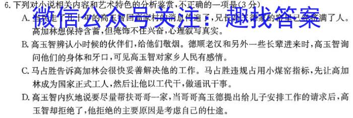 河南省24届九年级综合素养质量调研（1月）语文