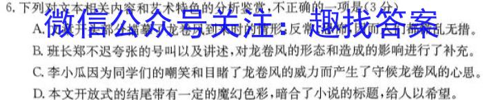 河北省2023-2024学年度九年级第一学期期末学业质量检测(ZX)/语文