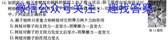 辽宁省名校联盟2024年高考模拟卷(信息卷)(一)f物理