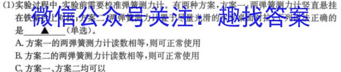 江西省2024年初中学业水平考试适应性试卷试题卷(一)1物理`