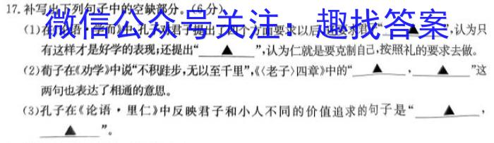 2024年广东省初中学业水平考试押题试卷(二)语文