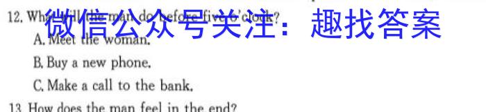 陕西省2024届高三期末质量监测考试英语