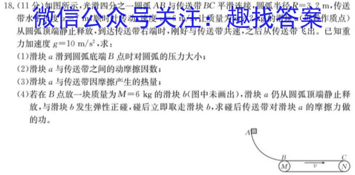 2024届长郡中学考前模拟卷一物理试题答案
