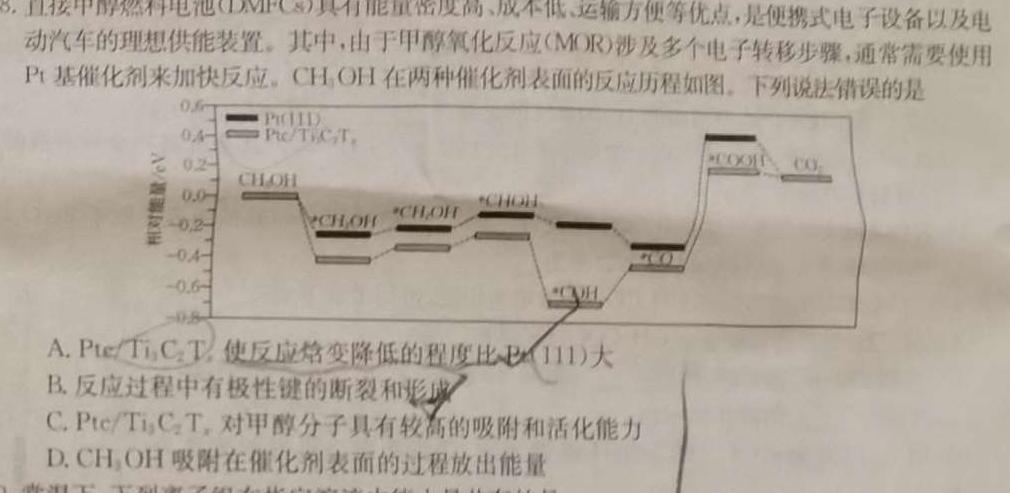 【热荐】2024届衡水金卷先享题调研卷(辽宁专版)二化学