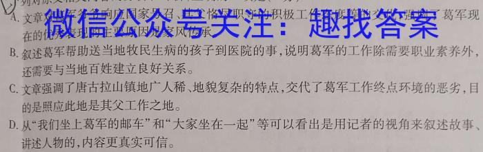 2024年河南省普通高中招生考试·抢分金卷语文