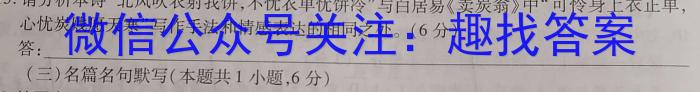 江西省九江市都昌县2023-2024学年度八年级下学期第二次阶段性学情评估语文