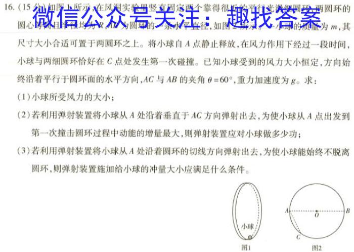 2024届高三5月大联考考后强化卷物理试卷答案