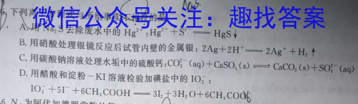 q天一大联考2024届高考全真模拟卷(新高考)(湖南专版)(二)化学