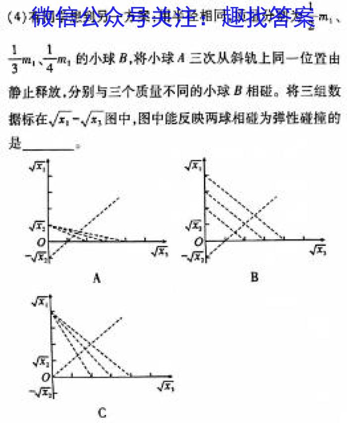 衡水金卷2024版先享卷答案分科综合卷(河北专版)二物理`