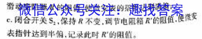 佩佩教育·2024年普通高校统一招生考试 湖南四大名校名师团队猜题卷物理试题答案