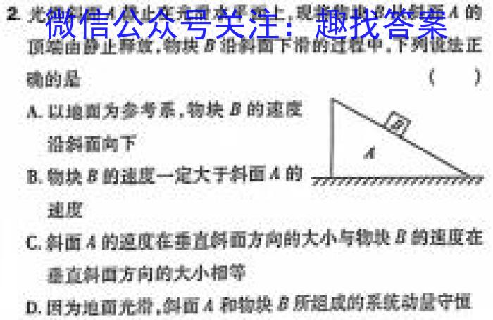 河北省NT2023-2024学年第二学期高二年级收心考试物理试卷答案