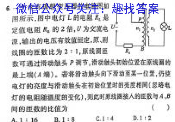 安徽省2023-2024学年七年级上学期综合素养评价（1月）物理试卷答案