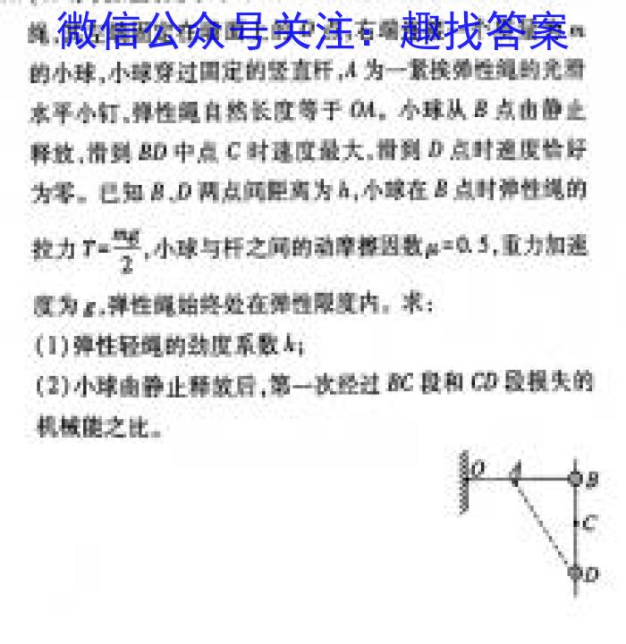 2024年蜀学联盟押题卷压中！物理`