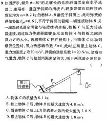 [今日更新]安徽省2024年高考适应性联考(243636D).物理试卷答案