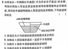 耀正文化2025届名校名师测评卷一生物学部分