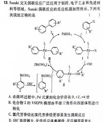 1衡水金卷先享题 分科综合卷 2024年普通高等学校招生全国统一考试模拟试题化学试卷答案