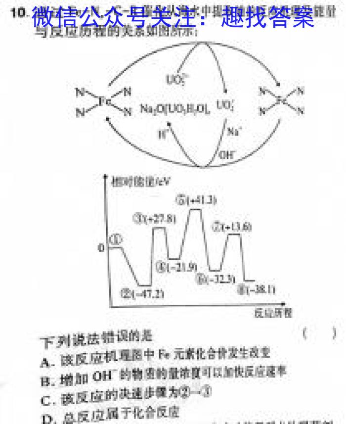 3江西省2023-2024学年高一年级上学期选科调研测试化学试题