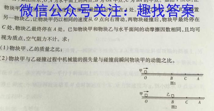 2024届湘豫名校联考春季学期高三第二次模拟考试(河南专用)(物理)