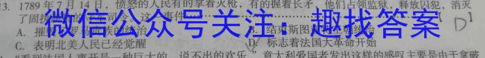 2024年普通高等学校招生全国统一考试模拟金卷(四)4历史试卷答案