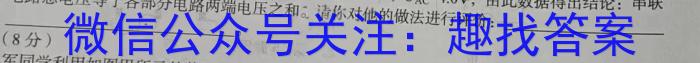 江西省赣州市寻乌县2023-2024学年第二学期八年级期末检测题物理试题答案