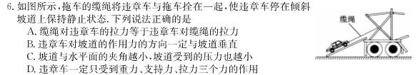 [今日更新]安徽省2023-2024学年九年级下学期教学质量调研(5月).物理试卷答案