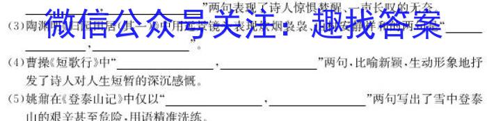 ［云南中考］2024年云南省初中学业水平考试语文