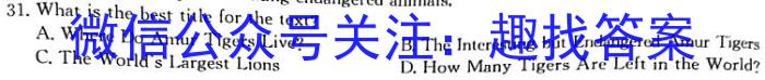 鼎成大联考 2024年河南省普通高中招生考试试卷(二)2英语