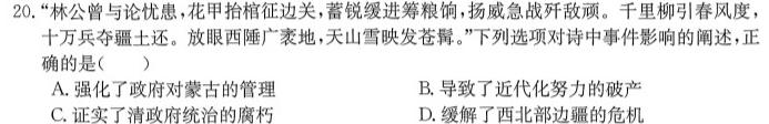 万唯中考 2024年陕西省初中学业水平考试 定心卷历史