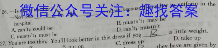 陕西省2024年初中学业水平考试冲刺(二)2英语