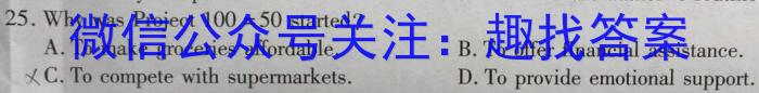 江西省宜春市高安市2023-2024学年度上学期九年级期末质量监测英语