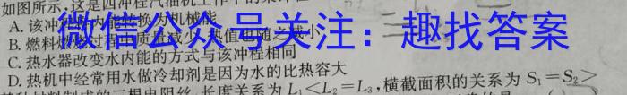 文博志鸿 2024年河北省初中毕业生升学文化课模拟考试(解密二)物理试卷答案