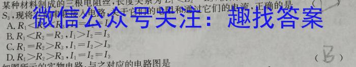 鄂东南教改联盟学校2024年高三五月模拟考物理试卷答案