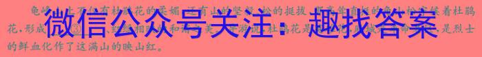 2024年长安区九年级第二次模拟考试语文