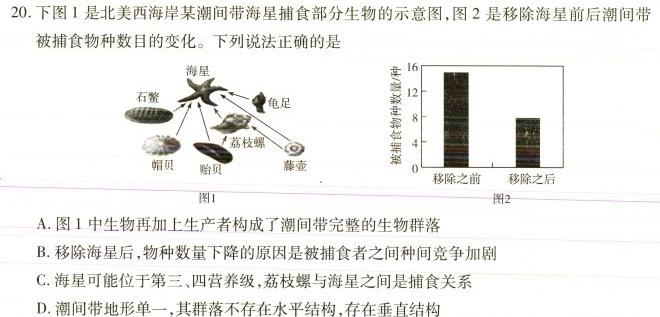 文博志鸿2024年河南省普通高中招生考试模拟试卷(九)生物