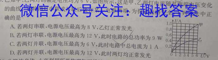 江西省鹰潭余江2024届九年级期末考试l物理