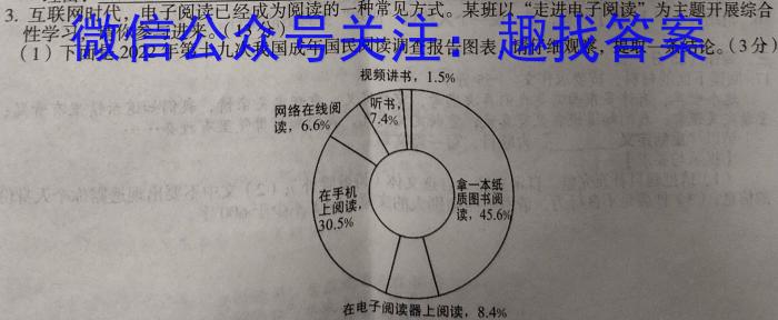 安徽省十联考 合肥六中2023~2024学年度高二下学期期末联考语文