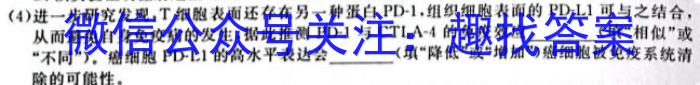 天一大联考 2023-2024学年(上)高二年级期末考试生物学试题答案