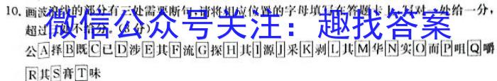 2024年普通高等学校招生演练考试(6月)语文