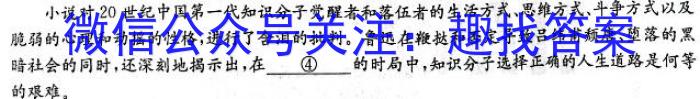 百师联盟 2024届高三冲刺卷(一)1 (新教材)语文