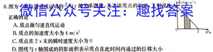 安徽省2024届九年级第一次模拟考试l物理