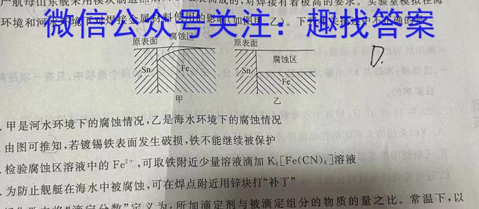 q山东省2023-2024学年度高二年级12月调考化学