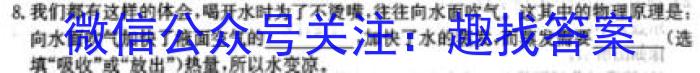 安徽省十联考 合肥一中2023~2024学年度高一下学期期末联考物理试题答案